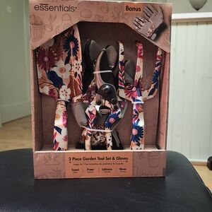 Essentials | 3pc Floral 🌺 Garden Tool Set with Gloves